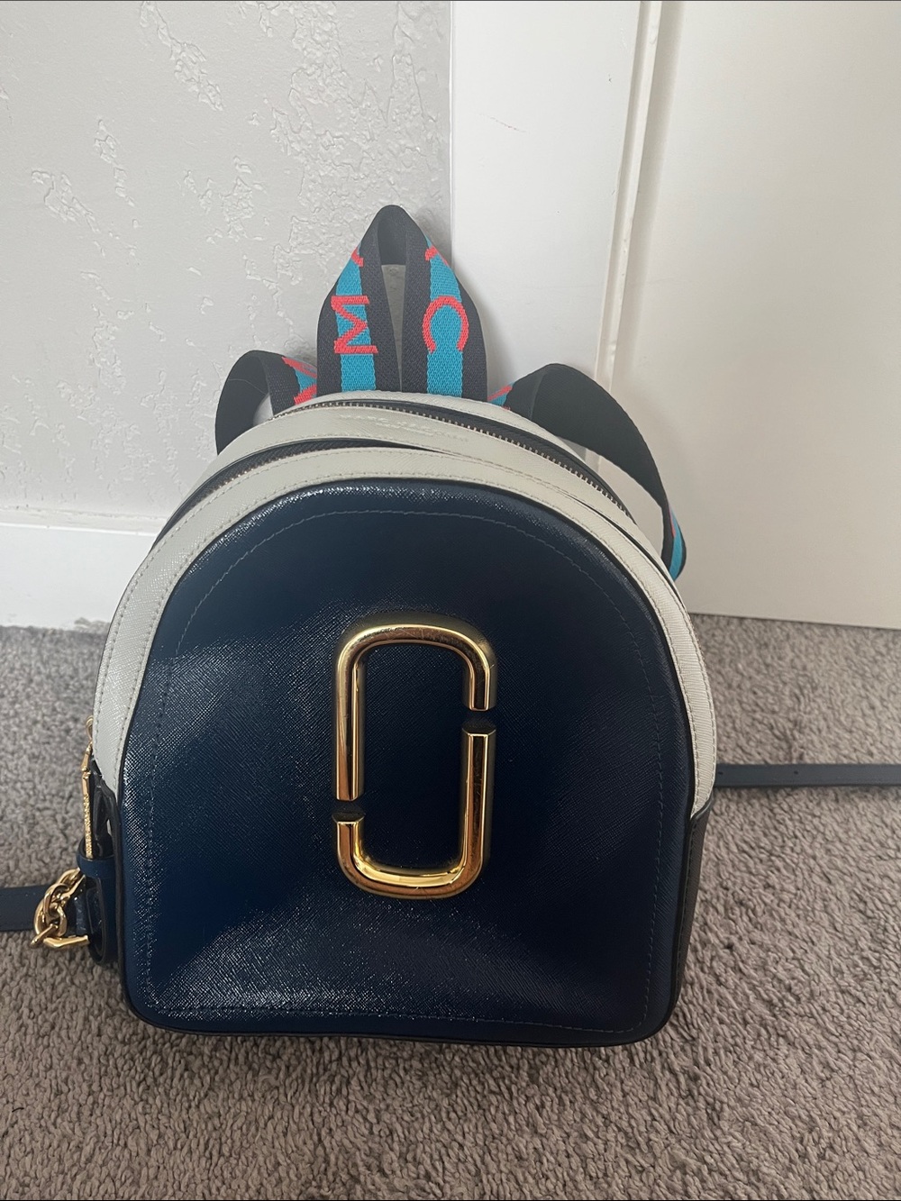 Marc Jacobs Pack Shot Leather Backpack
